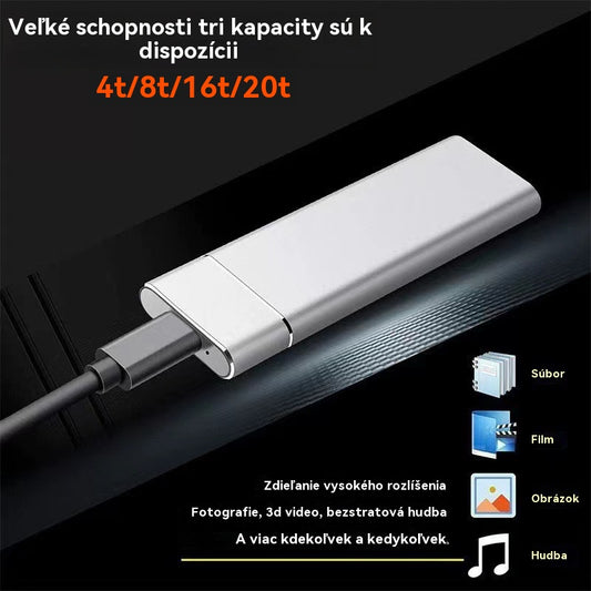 【30 TB len za polovicu ceny】🔥Nové prenosný externý pevný disk, s vysokou rýchlosťou a väčším kapacitou