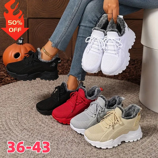 🔥【Oferta por tiempo limitado】【36-43】Nuevas zapatillas de algodón cálidas para otoño/invierno con forro polar