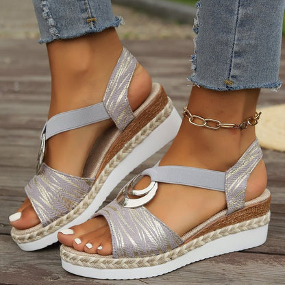 ✨👡【50% de descuento 🔥】【36–43】Sandalias modernas de gran tamaño con plataforma impermeable