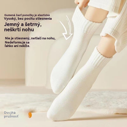 🔥【Kúpte 6 kusov, získajte 6 zadarmo】🧦 Zimné zateplené vlnené ponožky, super hrubé, teplé a elastické, veľkosti 35-42