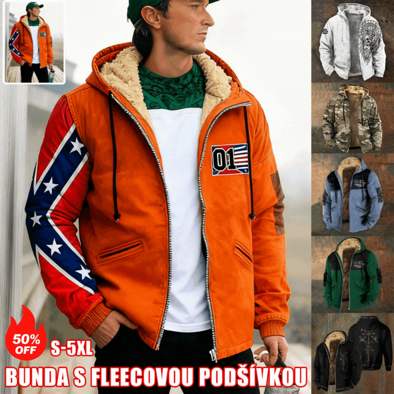 🧥Descuento -39% 🔥🔥【S-5XL】Nová pánská módní retro mikina s kapucí a zipem s 3D digitálním tiskem -4139866