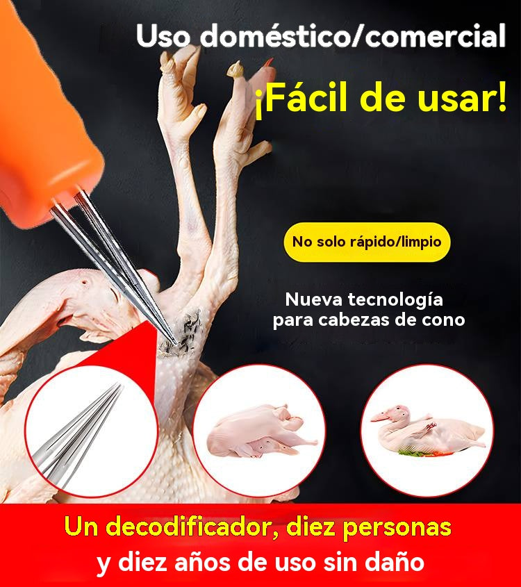 🛒【Compra 1, llévate 1 gratis】🦆Quitaplumas eléctrico rápido y fácil: ideal para pollos y patos