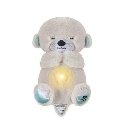 👶💤【Compra 1 y recibe 1 gratis 🔥】Juguete de peluche respiratorio para bebés – nutria interactiva calmante con sonido y movimiento
