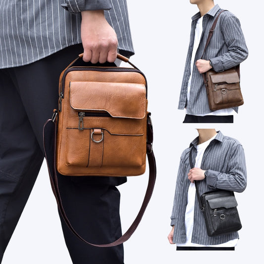 🔥47% de descuento 👜 Bolso de piel moderno e informal para hombre con gran capacidad