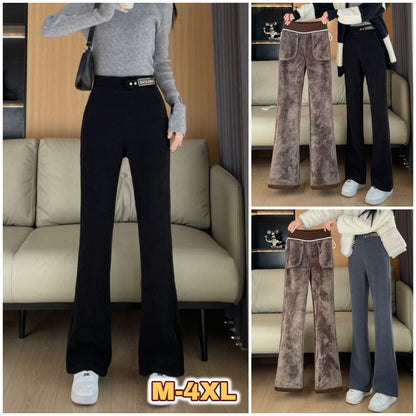 🔥【Výpredaj】【M-5XL】2025 Nohavice so širokými nohavicami z hrubého kašmíru