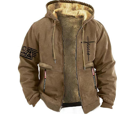 ✨【S-3XL】Elegante chaqueta de otoño e invierno para hombre hecha de terciopelo ligero: aislante, ligera y cómoda