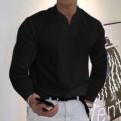 🔥🔥【S-5XL】Pánské letní tričko, elastická bavlna, výstřih do V, nový styl